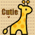 Dieren Giraffen Icon plaatjes 