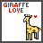 Dieren Giraffen Icon plaatjes 