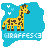 Dieren Giraffen Icon plaatjes 