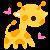 Dieren Giraffen Icon plaatjes 