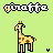 Dieren Giraffen Icon plaatjes 