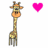 Dieren Giraffen Icon plaatjes 