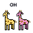 Dieren Giraffen Icon plaatjes 