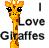 Dieren Giraffen Icon plaatjes 