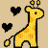 Dieren Giraffen Icon plaatjes 