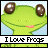 Dieren Kikkers Icon plaatjes 