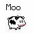 Dieren Icon plaatjes Koe 