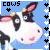 Dieren Icon plaatjes Koe 
