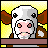 Dieren Icon plaatjes Koe 