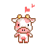 Dieren Icon plaatjes Koe 