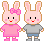 Dieren Konijnen Icon plaatjes 