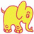 Dieren Icon plaatjes Olifant 