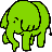 Dieren Icon plaatjes Olifant 