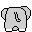 Dieren Icon plaatjes Olifant 