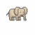 Dieren Icon plaatjes Olifant 