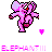 Dieren Icon plaatjes Olifant 