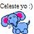 Dieren Icon plaatjes Olifant 