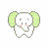 Dieren Icon plaatjes Olifant 