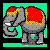 Dieren Icon plaatjes Olifant 