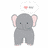 Dieren Icon plaatjes Olifant 
