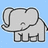 Dieren Icon plaatjes Olifant 