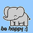 Dieren Icon plaatjes Olifant 