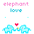 Dieren Icon plaatjes Olifant 