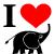 Dieren Icon plaatjes Olifant 