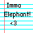 Dieren Icon plaatjes Olifant 