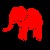 Dieren Icon plaatjes Olifant 