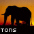 Dieren Icon plaatjes Olifant 