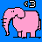 Dieren Icon plaatjes Olifant 