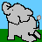 Dieren Icon plaatjes Olifant 