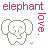 Dieren Icon plaatjes Olifant 