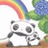 Dieren Panda Icon plaatjes 