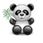 Dieren Panda Icon plaatjes 