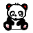 Dieren Panda Icon plaatjes 