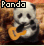 Dieren Panda Icon plaatjes Panda Dieren Gitaar Spelen