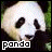 Dieren Panda Icon plaatjes 