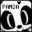 Dieren Panda Icon plaatjes 