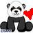 Dieren Panda Icon plaatjes 