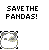 Dieren Panda Icon plaatjes 