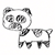 Dieren Panda Icon plaatjes 