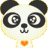 Dieren Panda Icon plaatjes 