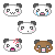 Dieren Panda Icon plaatjes 