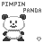 Dieren Panda Icon plaatjes 
