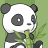 Dieren Panda Icon plaatjes 