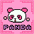 Dieren Panda Icon plaatjes Panda Roze