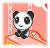 Dieren Panda Icon plaatjes 