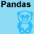 Dieren Panda Icon plaatjes 